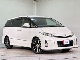 
									TOYOTA Estima Aeras Premium Edition Pearl White 2013′ D1E6T full								