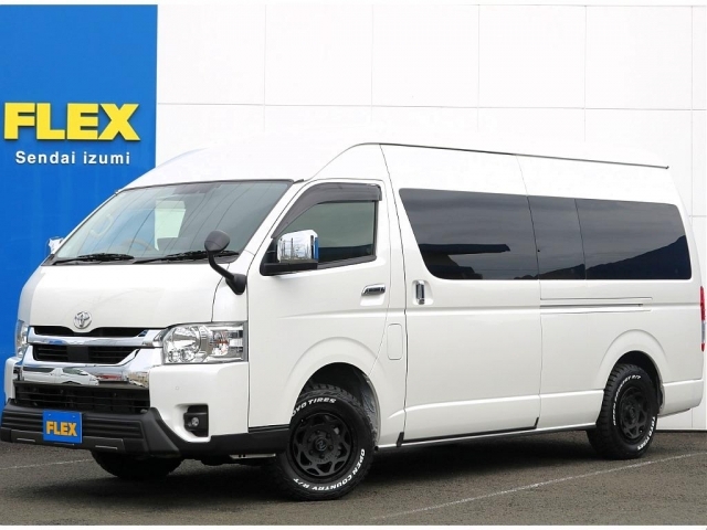 TOYOTA Hiace Wagon Grand Cabin Super Long Wide HR Pearl White 2024′ FEDXD