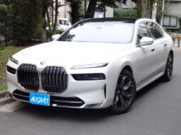 BMW 7 Series 740i Excellence Pearl White 2024′ FKHPN